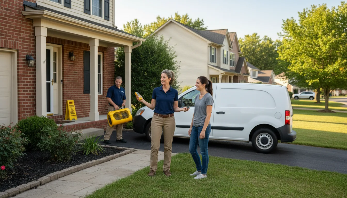 Water restoration image for Dehumidification And Cleanup Services in Murdock, KS